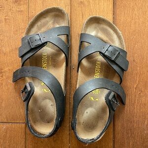 Birkenstock sandals with ankle strap birko-flor